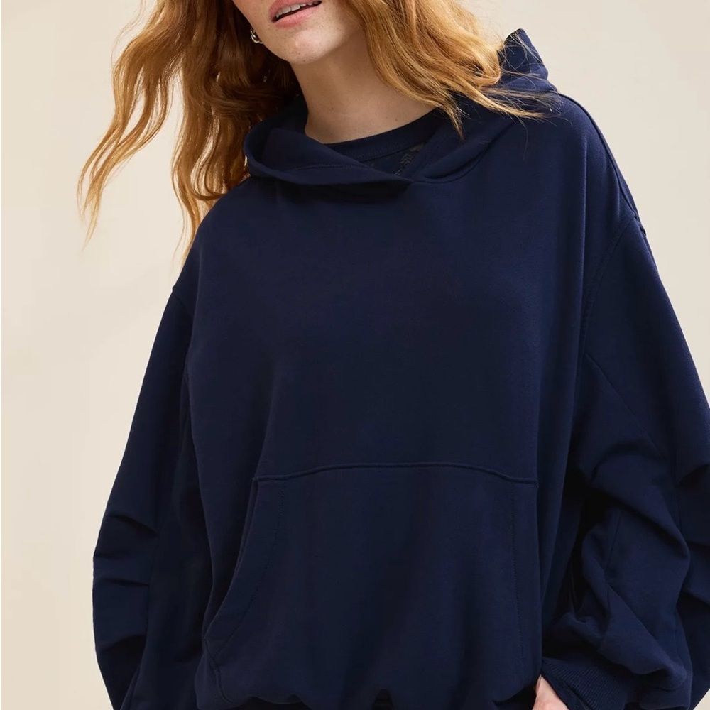 aerie True Black Jet Setter Matching Hoodie Jogger Sweat Set - Picture 7 of 16